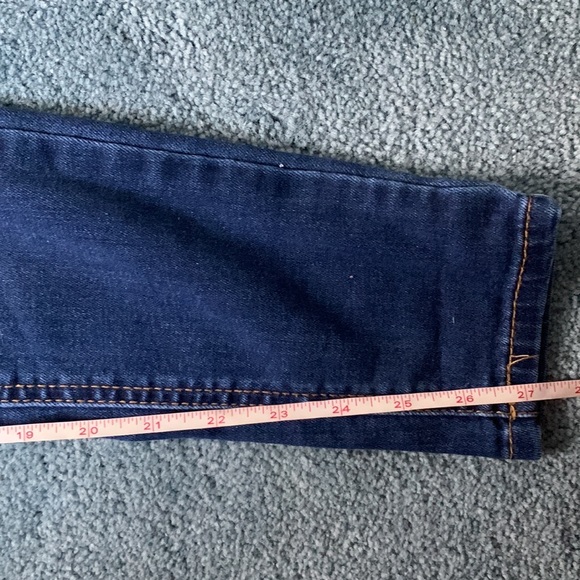 ‼️SOLD Wax Jean Butt I Love You Dark Blue Denim High Waisted Skinny Jeans Size 3 - Picture 9 of 12